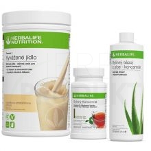 sada Formula 1 - 780g, Aloe 473 ml a Bylinný čaj 51g 